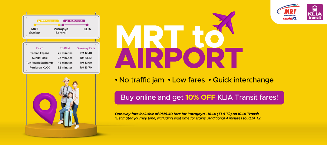 MRT2Airport - MRT to KLIA (T1 & T2)